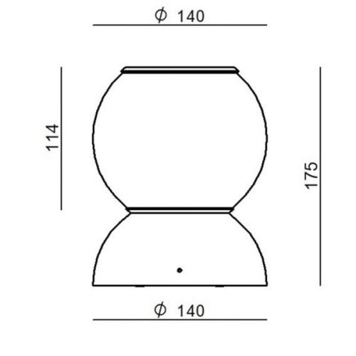 Stilnovo Gravitino LED-taklampa vridbar svart