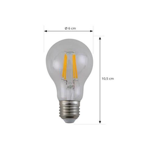 Arcchio LED glödlampa, klar, E27, 7,2W, 2700K, 1521 lm