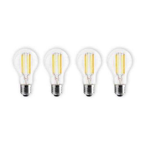 Prios Smart LED Filament E27 7W dimbar CCT Tuya uppsättning om 4