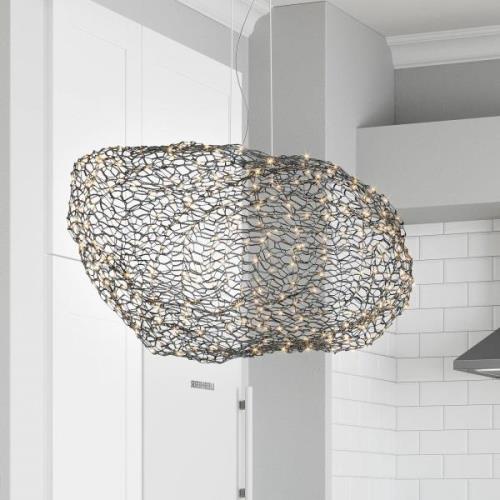 By Rydéns Hayden LED-hängande lampa svart matt 76cm