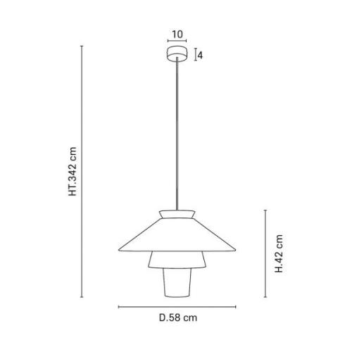 MARKET SET Ruche pendellampa, Ø 58 cm, vit