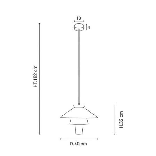 MARKET SET Ruche pendellampa, Ø 40cm, marshmallow