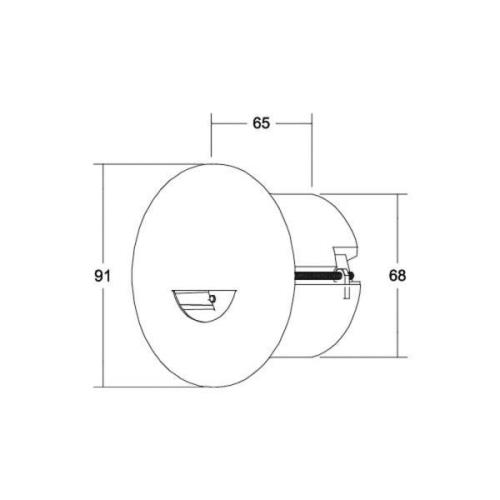 BRUMBERG Adapt wall LED-inbyggnadsspot, vit matt