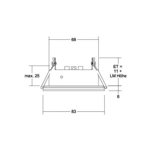 BRUMBERG Cover-Up-R infälld modul IP44 rund vit