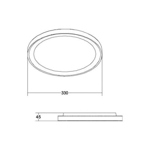 BRUMBERG Sunny Mini LED-taklampa RC CCT vit