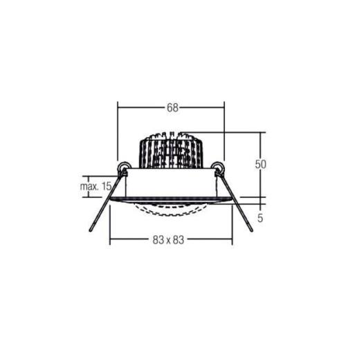 BRUMBERG BB14 inbyggd dim2warm RC dim krom