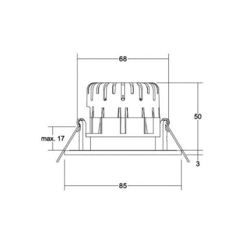 BRUMBERG BB20 IP65 inbyggd RC drivdon nickel