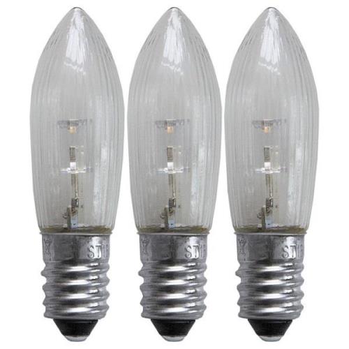 STAR TRADING LED ersättningslampa E10 0,2W 2,100K 3-pack