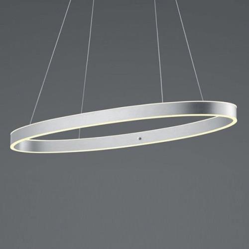 HELL LED-hänglampa Delta, rund, aluminium matt