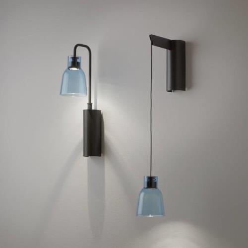 Bover Drip A/01 LED-vägglampa, blå