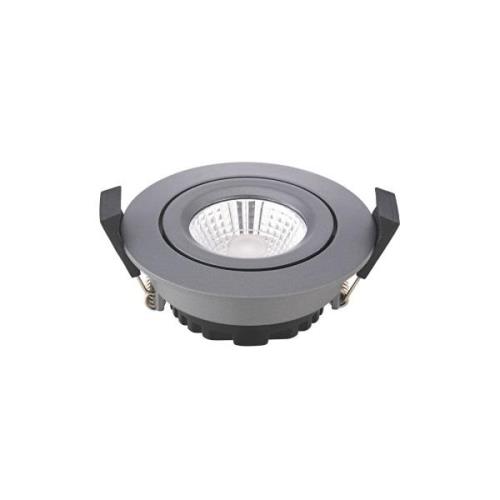 Sigor LED infälld takspot Diled, Ø 8,5cm, 6 W, 3.000 K, antracit