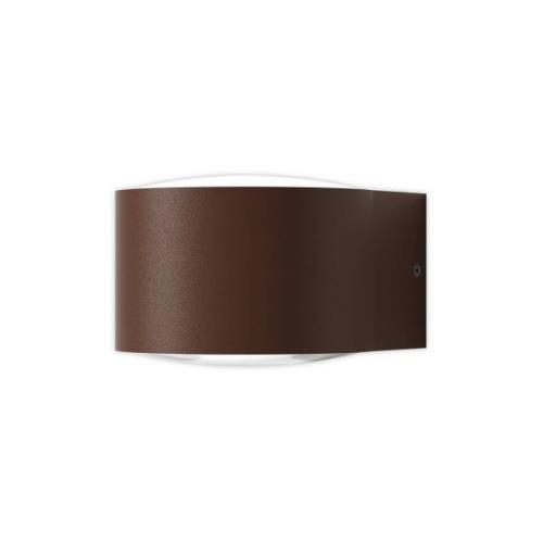 LOOM DESIGN Frey LED-vägglampa IP65 1x6W corten