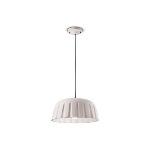 Ferroluce Taklampa Madame Gres keramik höjd 18 cm, vit