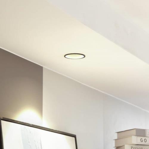 Arcchio LED-downlight Niria, svart, 2 700K