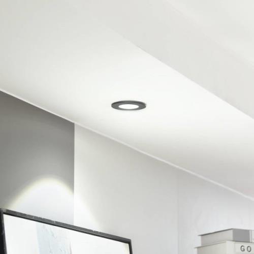 Arcchio LED-downlight Lirin, svart, 4 000K