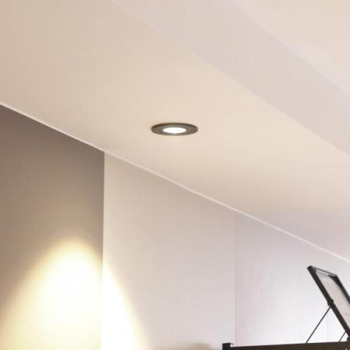 Arcchio LED-downlight Jyra, svart, 2 700K