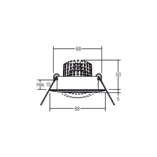 BRUMBERG Spot BB13 dim2warm RC-dim kopplingsdosa, krom