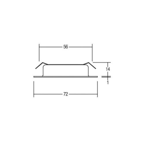 BRUMBERG LED infälld downlight BB17, on/off, matt nickel