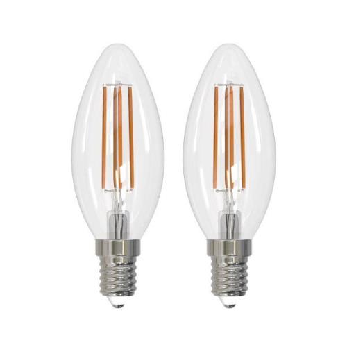 Arcchio LED-filamentlampa E14 ljus, set om 2, 2700 K