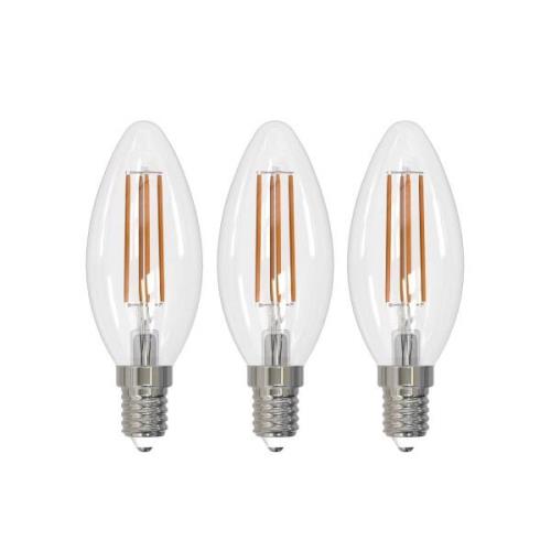 Arcchio LED glödlampa E14 stearinljus, set om 3, 3000 K