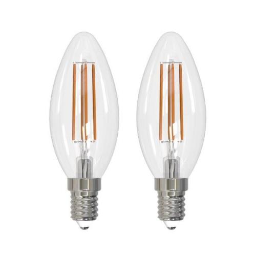 Arcchio LED-filamentlampa E14 ljus, set om 2, 4000 K