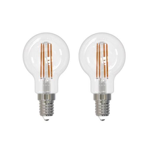 Arcchio LED glödlampa E14 G45, set om 2, 3000 K