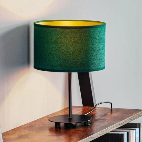 Duolla Bordslampa Golden Roller höjd 30 cm mörkgrön/guld