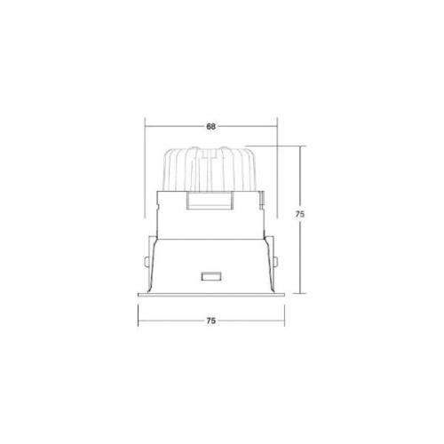 BRUMBERG Spot Binato DALI-dim-to-warm anslutningsbox svart