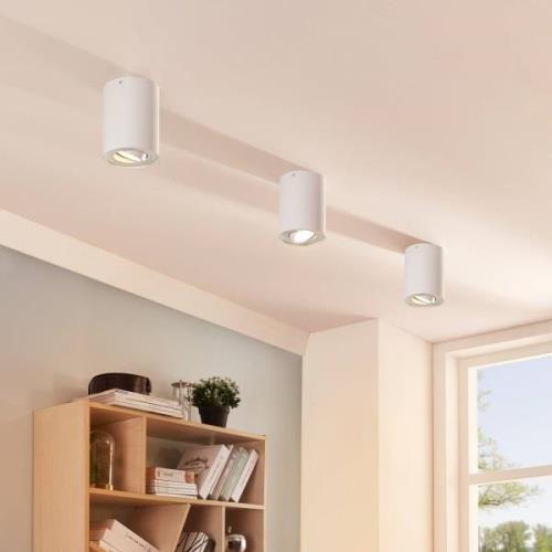 Arcchio takspotlight Jolina, rund, vit, set om 2, aluminium