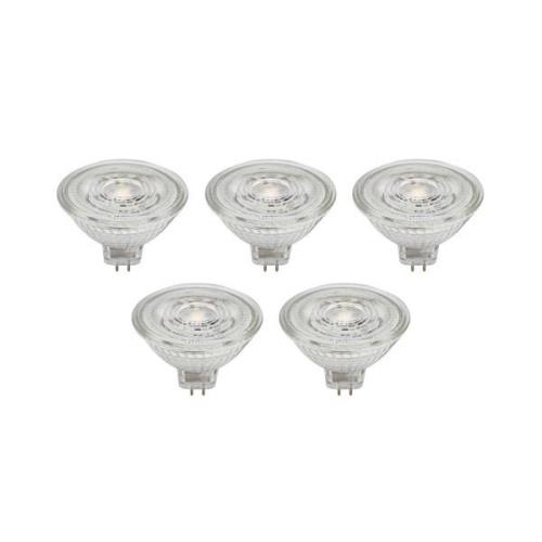 Prios LED-reflektor GU5.3 4.9W 500lm 36° klar 827 set om 5