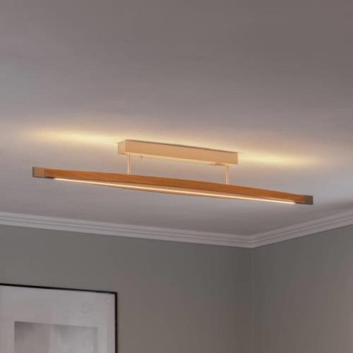 Quitani LED taklampa Kiera, ek/nickel, 38W