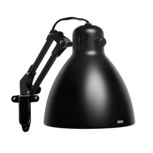 Glamox LED-vägglampa L-1 med väggfäste WBR svart