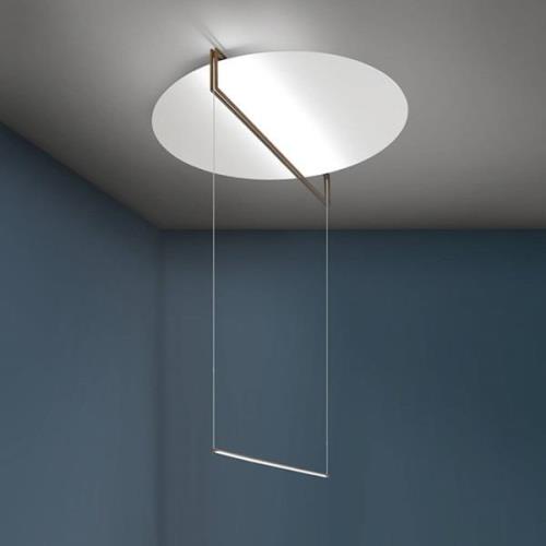 ICONE Essenza LED-hänglampa 927, Ø 90 cm vit/brons