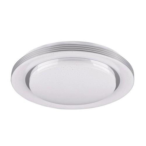 Reality Leuchten LED-taklampa Atria, Ø 48 cm, vit, plast, CCT