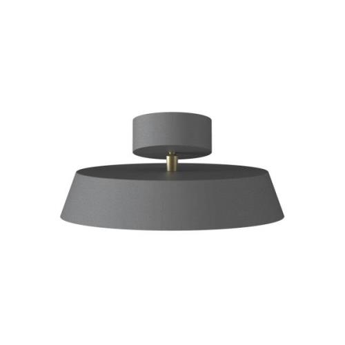 DFTP by Nordlux LED-taklampa Kaito 2 Dim, grå, Ø 30 cm, dimbar