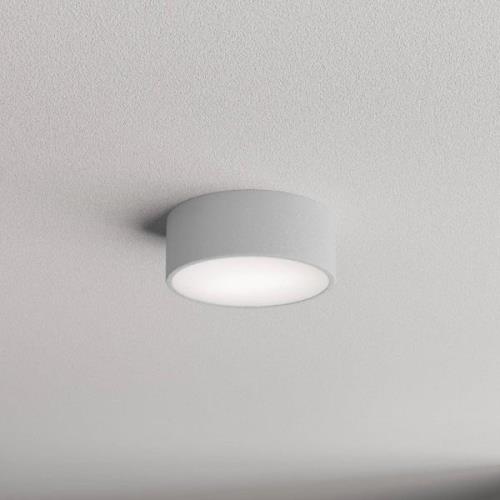 TEMAR LIGHTING Cleo taklampa, Ø 20 cm, IP54, grå, metall, E27