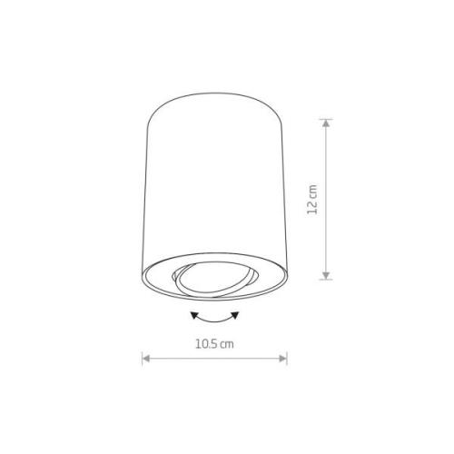 Nowodvorski Lighting Takspotlight Set, justerbar, vit, svart inuti