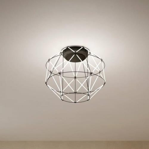 URBAN by Sforzin Euclide taklampa LED, svart, metall, 35 cm bred