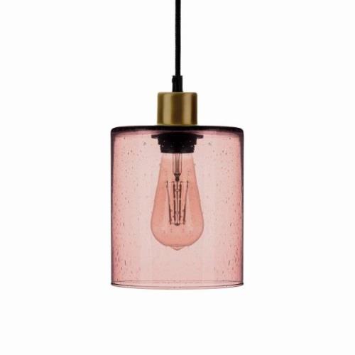 Solbika Lighting Soda pendellampa med skärm i roséglas Ø 15cm