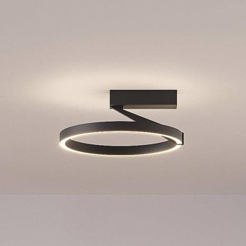 Molto Luce LED-taklampa Melli SDI, svart, aluminium, Ø 33 cm