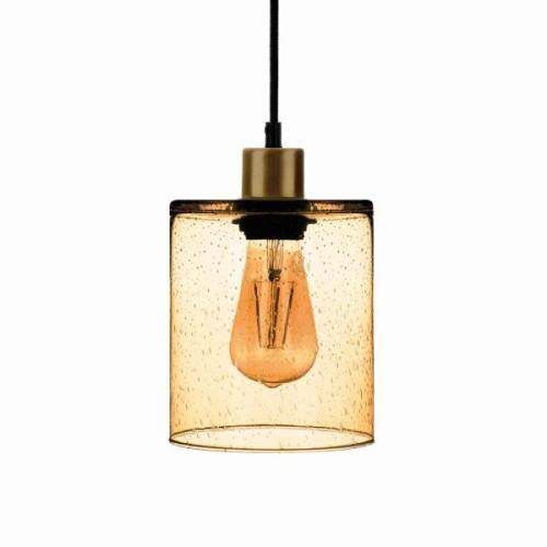 Solbika Lighting Soda pendellampa med gul glasskärm Ø 15cm