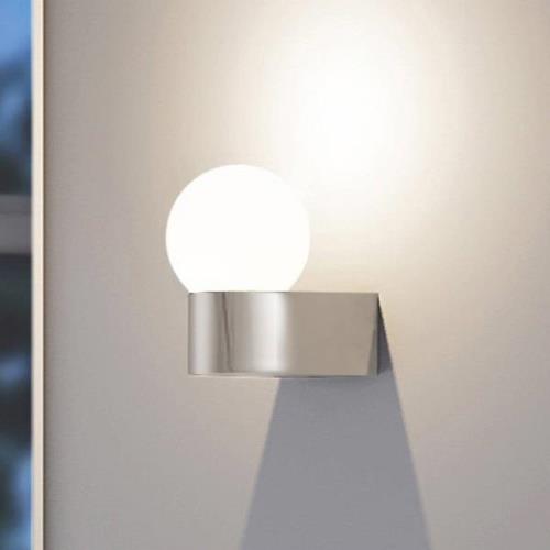 Molto Luce Lanu Rund utomhusvägglampa, krom, aluminium/glas