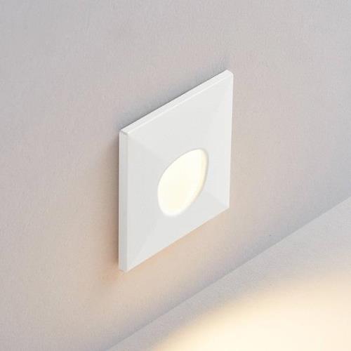 Molto Luce LED-inbyggnadslampa Wall 68 R Sina IP44 SQ, vit, CCT