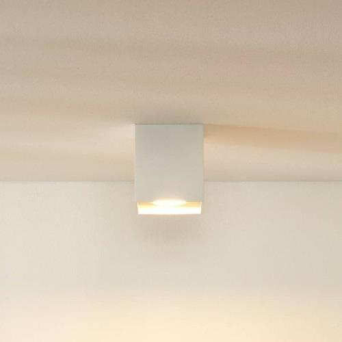 Lucide Bodi takspotlight, kantig, vit, GU10, 1 lampa, aluminium