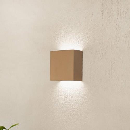 Argon LED-vägglampa Gianto up/down, guld