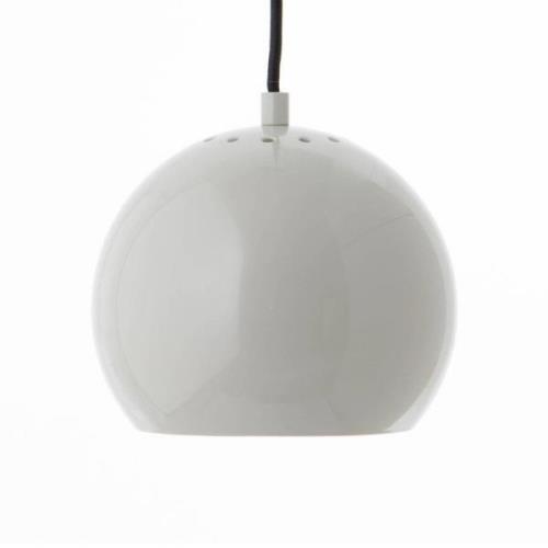 FRANDSEN pendellampa Ball, ljusgrå blank, Ø 18 cm