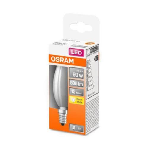 OSRAM LED-kronljus E14 Classic B 5,5W 2 700 K matt