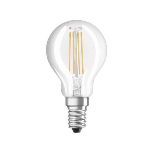 OSRAM LED-dropplampa E14 4,8W Superstar 840 dimbar