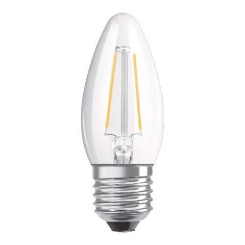 OSRAM LED-kronljuslampa E27 4,8W varmvit dim klar