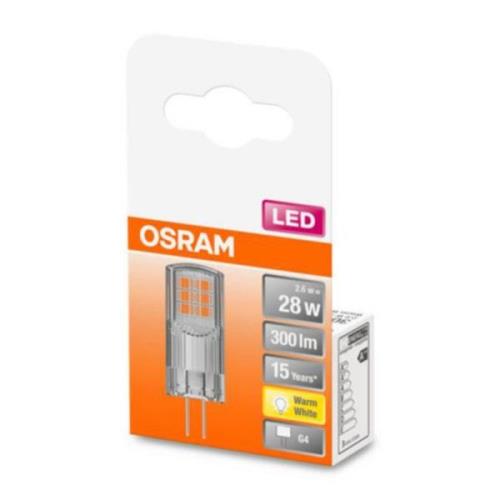 OSRAM LED-stiftlampa G4 2,6W, varmvit, 300 lm